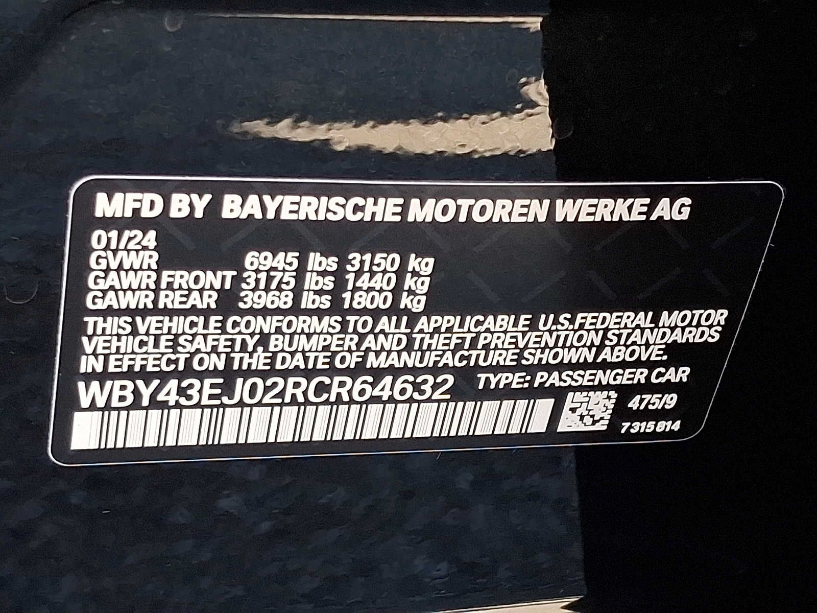 Used 2024 BMW i7 eDrive50 w/ M Sport Package RWD image 27