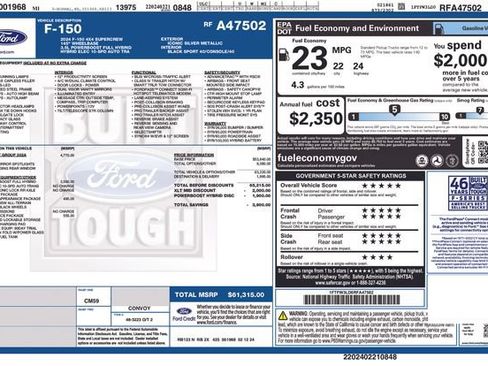 Used 2024 Ford F150 XLT w/ Equipment Group 302A MID AWD/4WD image 41