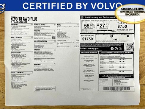 Used 2025 Volvo XC90 T8 Plus w/ Protection Package Premier image 26