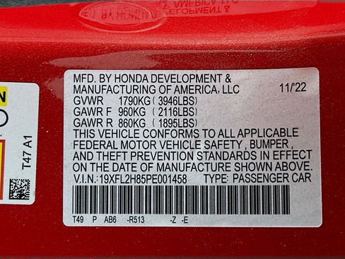 Used 2023 Honda Civic Sport image 12