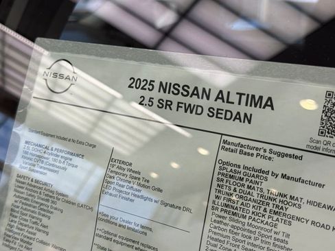 New 2025 Nissan Altima 2.5 SR w/ SR Premium Package image 20