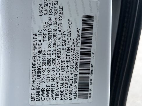 Used 2024 Honda Odyssey EX-L image 10