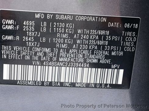 Used 2018 Subaru Outback 2.5i Limited image 51