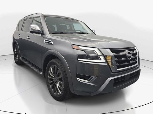 Used 2023 Nissan Armada Platinum w/ Captain's Chairs Package RWD image 2