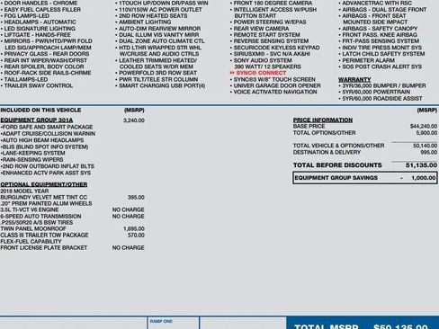 Used 2018 Ford Explorer Limited w/ Equipment Group 301A image 2