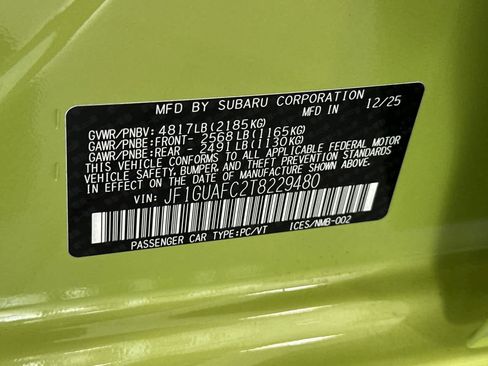 New 2026 Subaru Impreza 2.0i Sport image 32