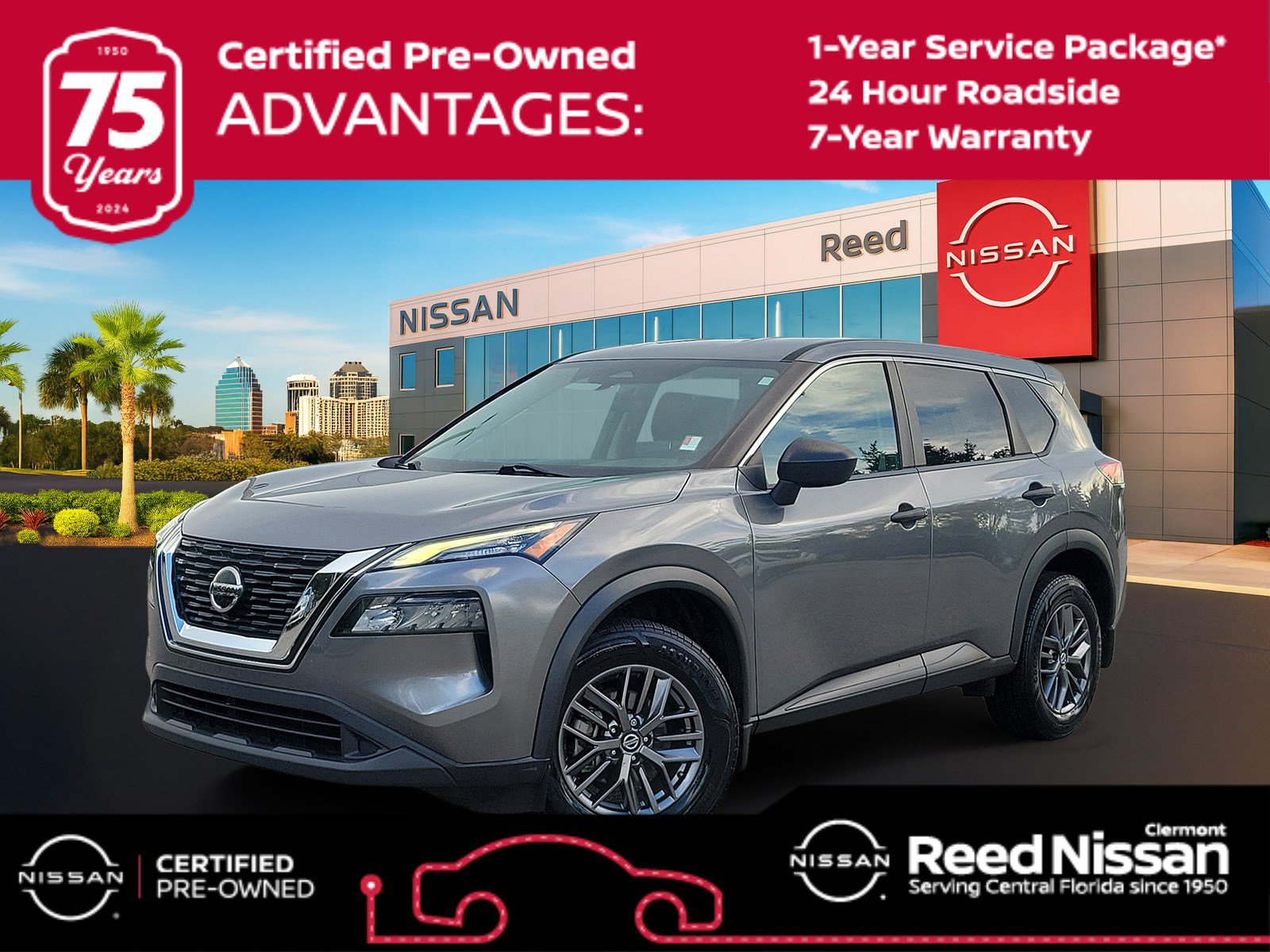 Certified 2021 Nissan Rogue S AWD/4WD image 1