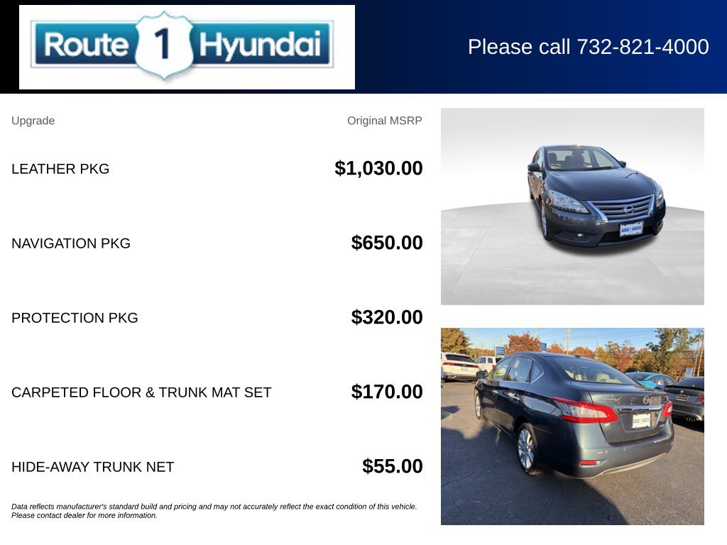 Used 2013 Nissan Sentra SL w/ Leather Pkg FWD image 27