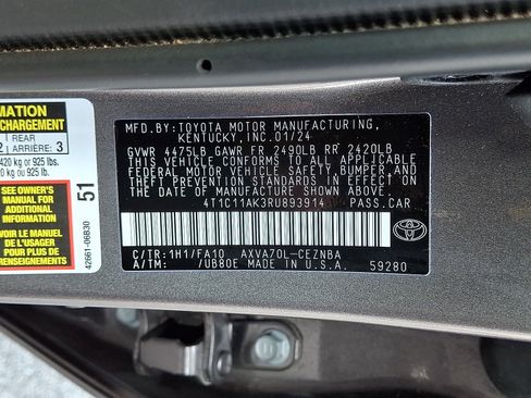 Certified 2024 Toyota Camry LE FWD image 26
