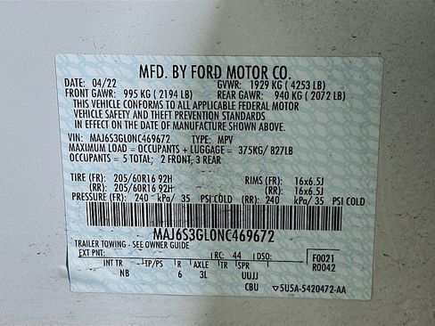 Used 2022 Ford EcoSport SE w/ SE Convenience Package image 33