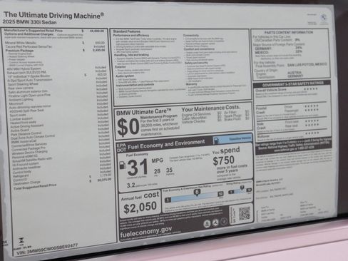 Used 2025 BMW 330i 330i w/ Premium Package image 13