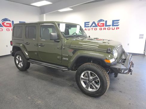 Used 2021 Jeep Wrangler Unlimited Sahara w/ Uconnect 4C Nav & Sound Group image 1