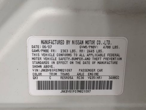 Used 2007 INFINITI G35 x Sedan w/ Premium Pkg image 46