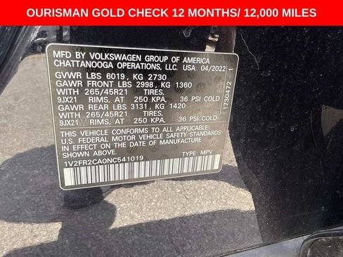 Used 2022 Volkswagen Atlas SEL Premium AWD/4WD image 30