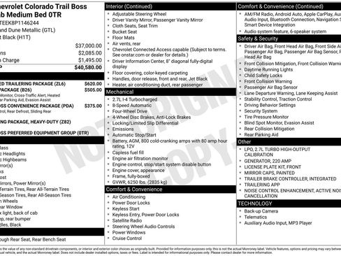 Used 2023 Chevrolet Colorado Trail Boss w/ Advanced Trailering Package AWD/4WD image 35