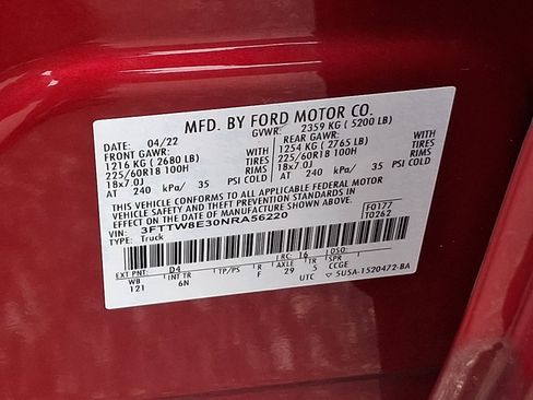 Used 2022 Ford Maverick Lariat w/ Lariat Luxury Package image 29