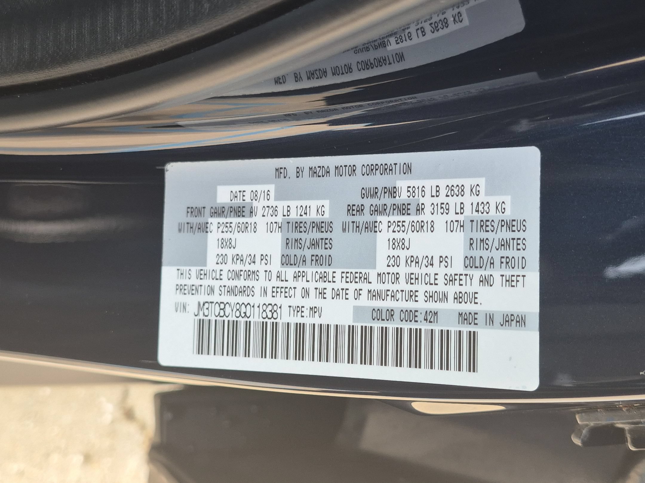 Used 2016 MAZDA CX-9 Touring AWD/4WD image 37