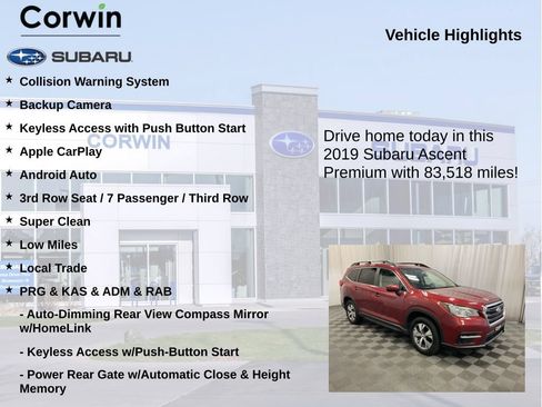 Used 2019 Subaru Ascent Premium AWD/4WD image 6