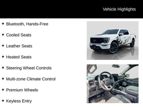 Certified 2023 Ford F150 Lariat w/ Equipment Group 502A High AWD/4WD image 21