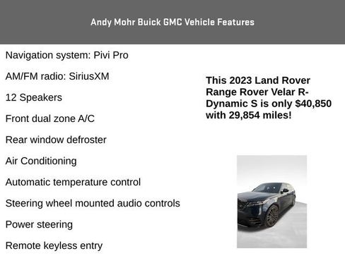 Used 2023 Land Rover Range Rover Velar R-Dynamic S image 8