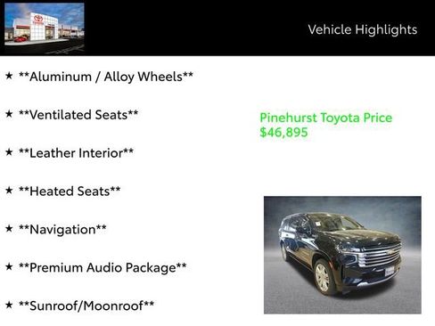 Used 2021 Chevrolet Suburban High Country w/ Premium Package image 13