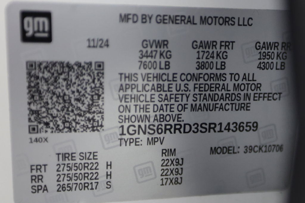 Used 2025 Chevrolet Tahoe RST w/ Comfort Package AWD/4WD image 53