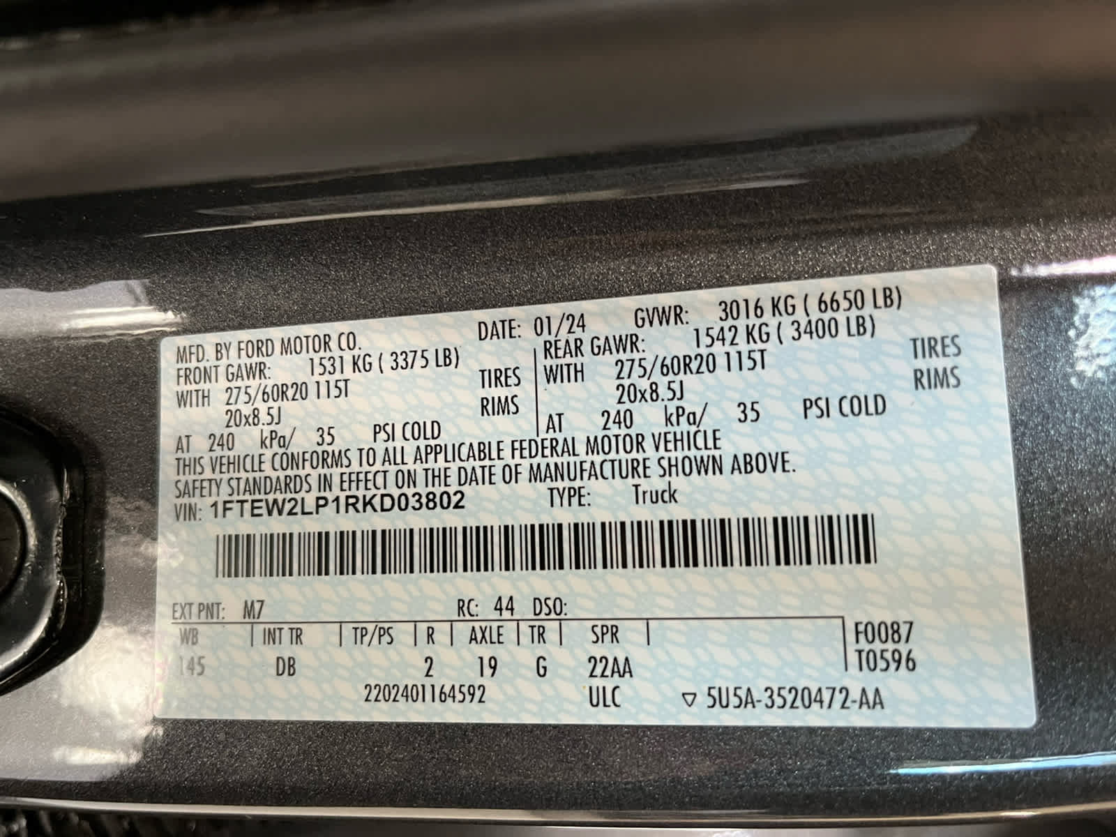 Certified 2024 Ford F150 STX AWD/4WD image 22