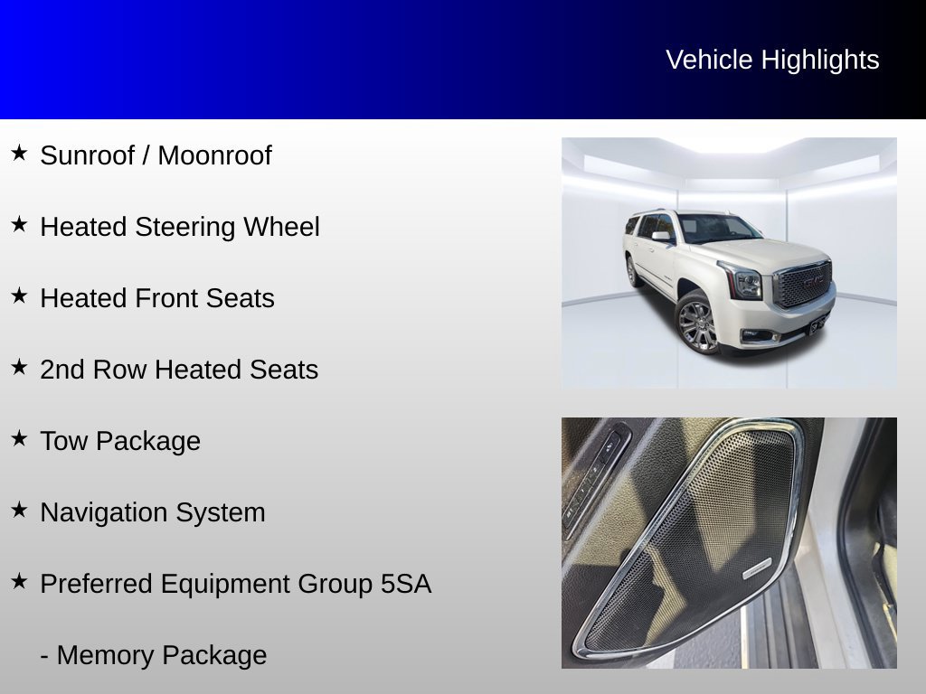 Used 2016 GMC Yukon XL Denali w/ Open Road Package AWD/4WD image 8