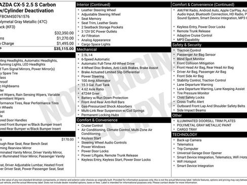 New 2025 MAZDA CX-5 Carbon Edition image 3