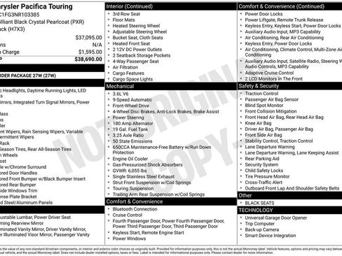 Used 2022 Chrysler Pacifica Touring FWD image 28