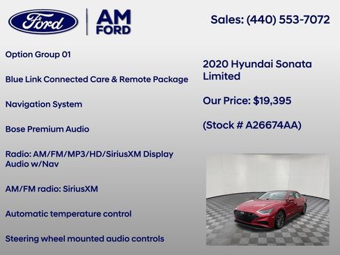 Used 2020 Hyundai Sonata Limited FWD image 6