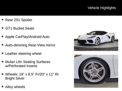 Used 2023 Chevrolet Corvette Stingray Convertible w/ Z51 Performance Package image 32