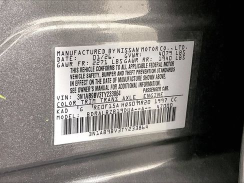 Used 2026 Nissan Sentra S w/ S Cold Weather Package FWD image 39