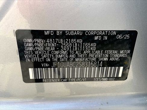Used 2025 Subaru Impreza 2.0i AWD/4WD image 33