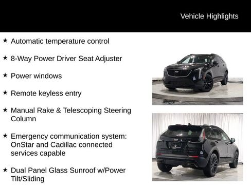 Used 2023 Cadillac XT4 Sport w/ LPO, Onyx Lite Package image 25