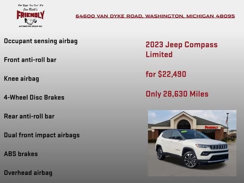 Used 2023 Jeep Compass Limited AWD/4WD image 15