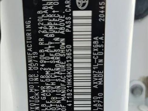 Used 2019 Toyota Camry XLE image 20