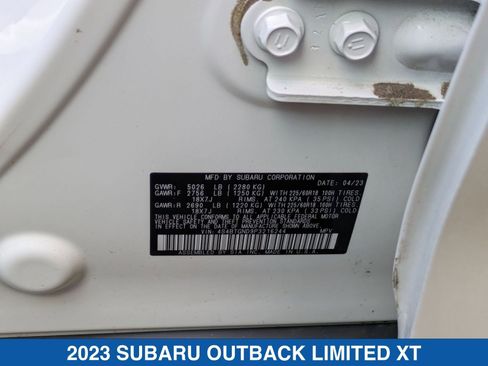 Certified 2023 Subaru Outback Limited XT image 29