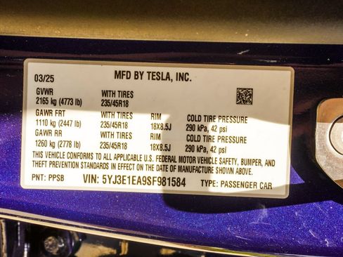 Used 2025 Tesla Model 3 Long Range RWD image 34