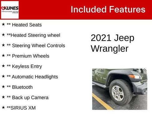 Certified 2021 Jeep Wrangler Unlimited Sport AWD/4WD image 5