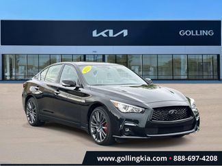 Used 2023 INFINITI Q50 Red Sport 400 w/ Black Opal Edition AWD/4WD video 1