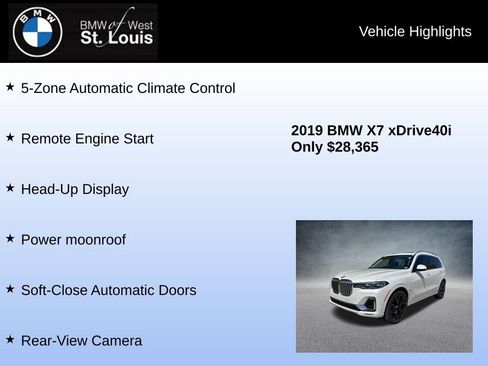 Used 2019 BMW X7 xDrive40i w/ Premium Package image 16