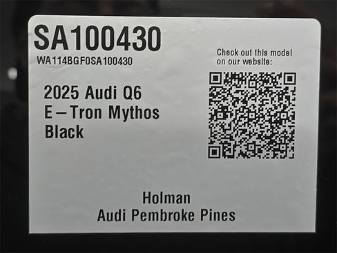 New 2025 Audi Q6 e-tron Premium image 26