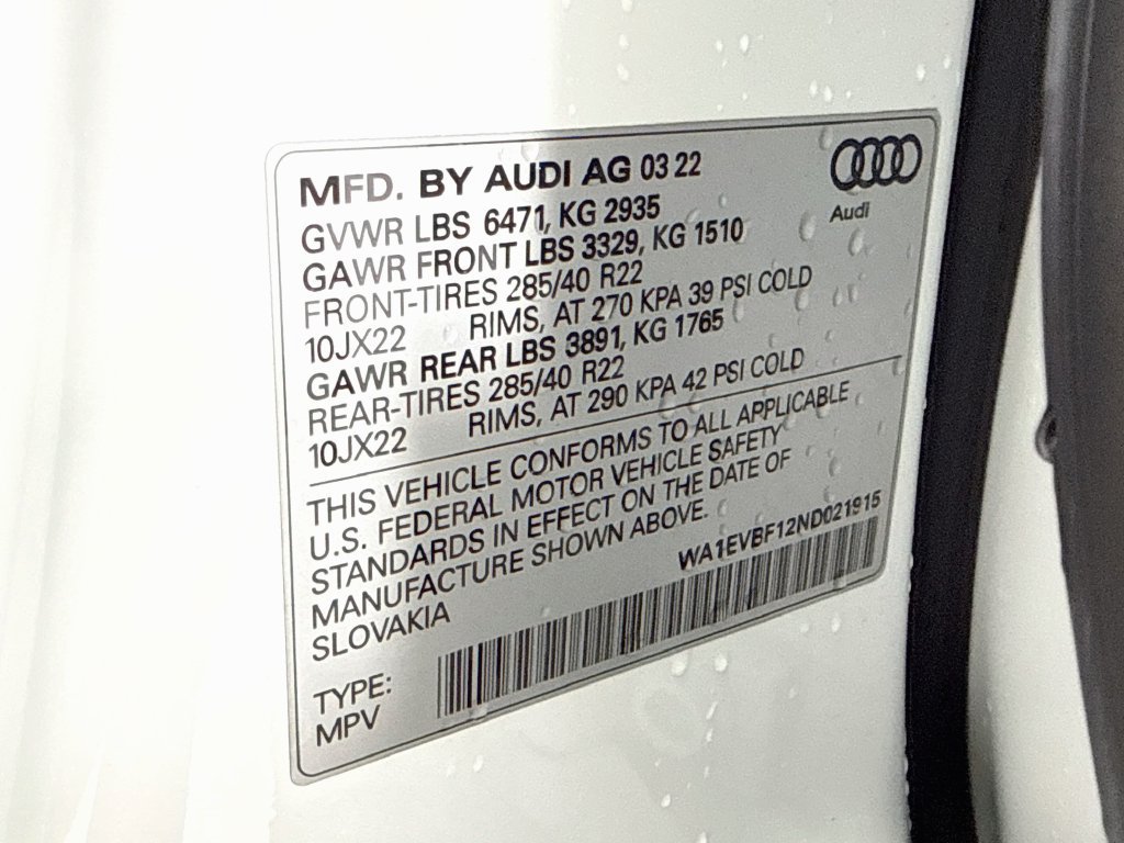 Used 2022 Audi Q8 Premium Plus AWD/4WD image 12