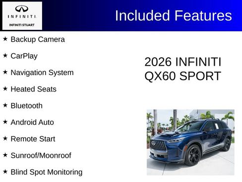 Certified 2026 INFINITI QX60 Sport w/ Dark Cargo Package AWD/4WD image 2