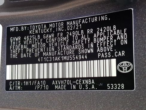 Used 2021 Toyota Camry LE FWD image 27