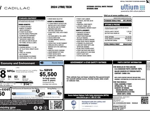 Used 2024 Cadillac Lyriq Tech RWD image 4