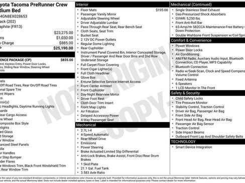 Used 2014 Toyota Tacoma PreRunner w/ Convenience Package RWD image 6