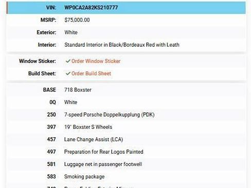Used 2019 Porsche 718 Boxster RWD image 11
