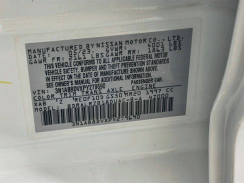 Used 2023 Nissan Sentra SR w/ Midnight Edition Package FWD image 12